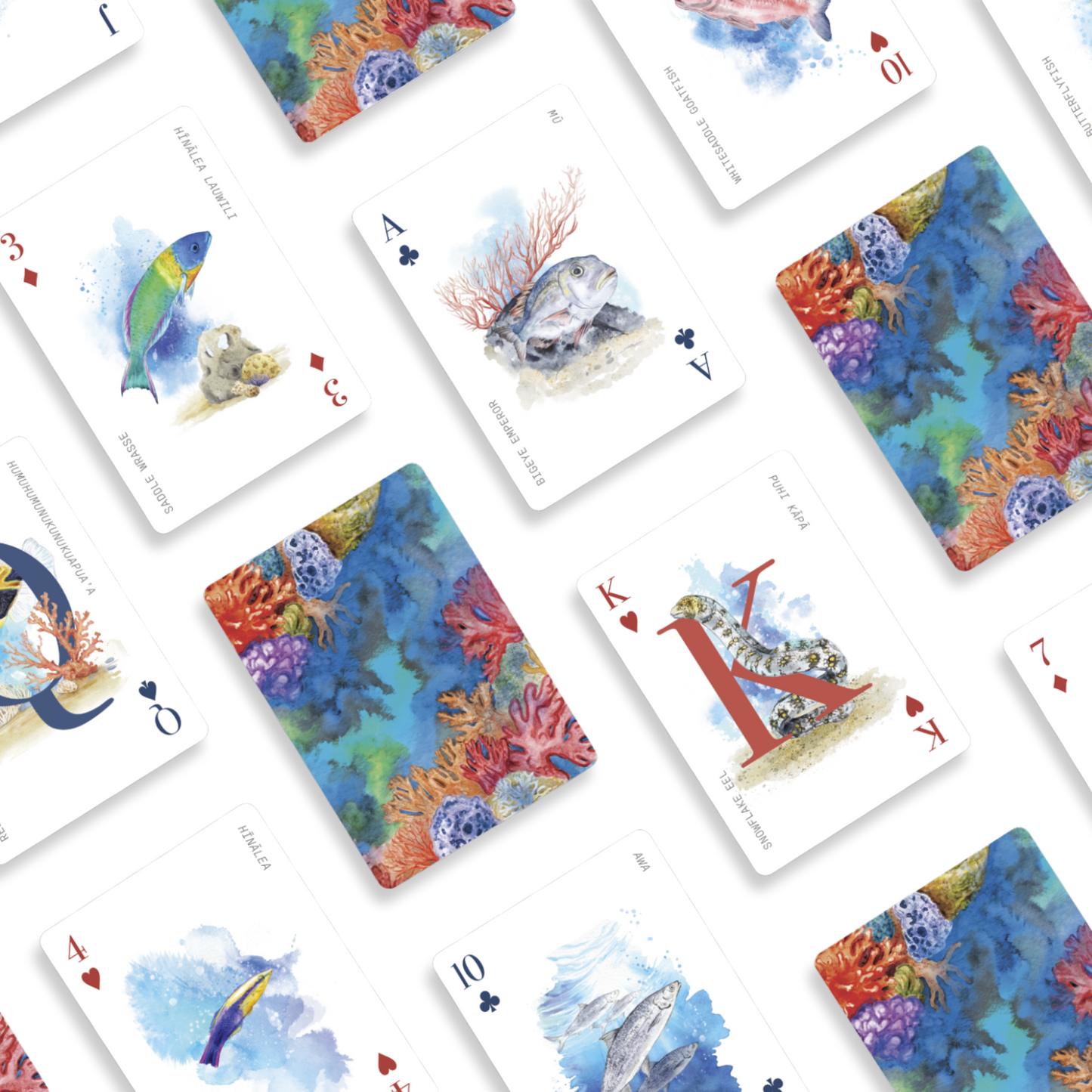 Hawaiian Reef Fish Playing Cards